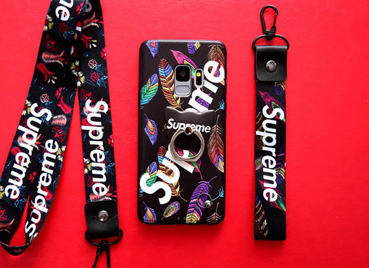 SUPREME Galaxy S9 ケース リングホルダー付き