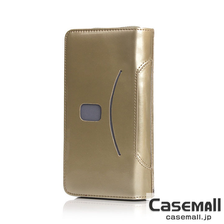 ミラー付き iphone14plus財布ケース シャネル