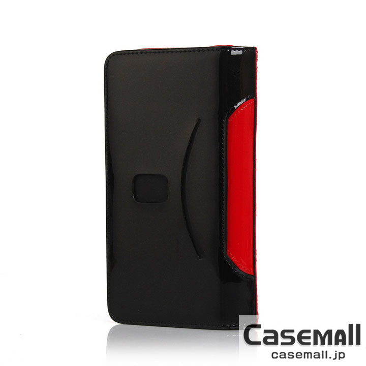 ミラー付き iphone14カバー 財布型 シャネル