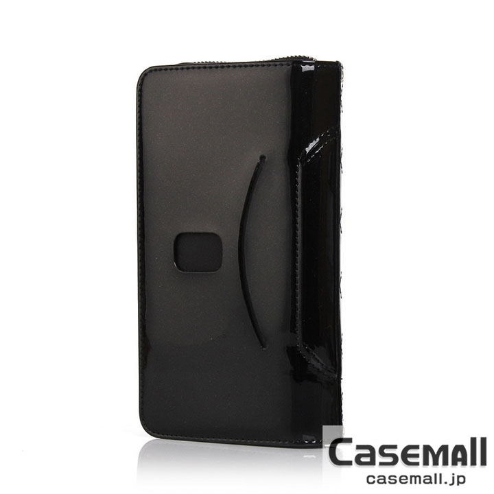 ミラー付き iphone14カバー 財布型 シャネル