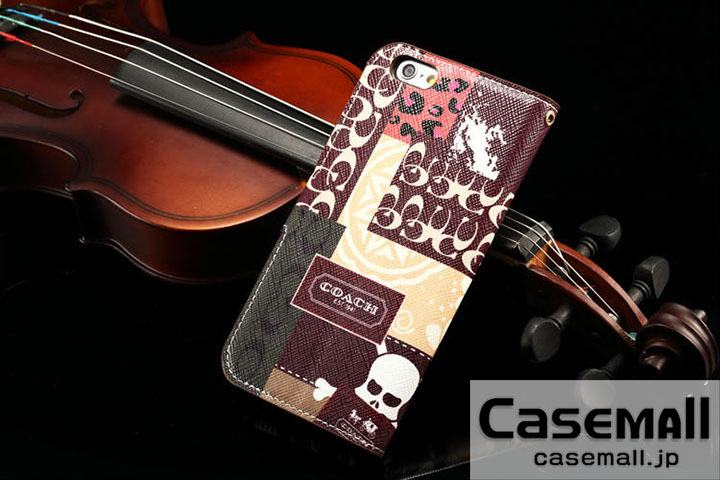 手帳型 iphone7 ケース COACH