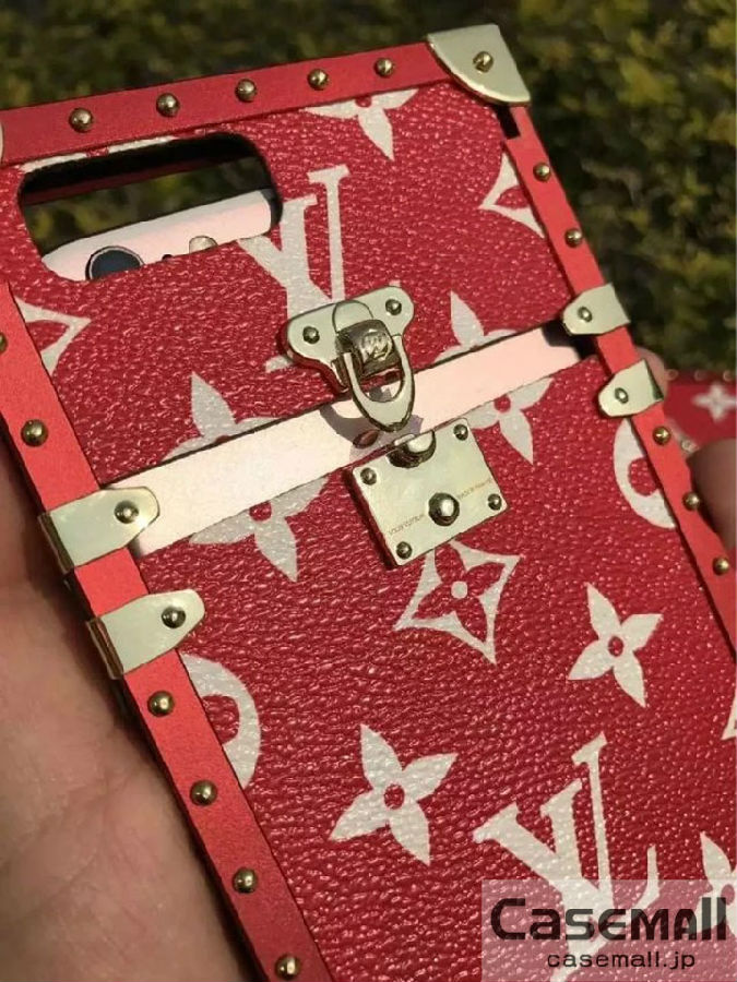 lv supreme iphone8 ケース コラボ モノグラム