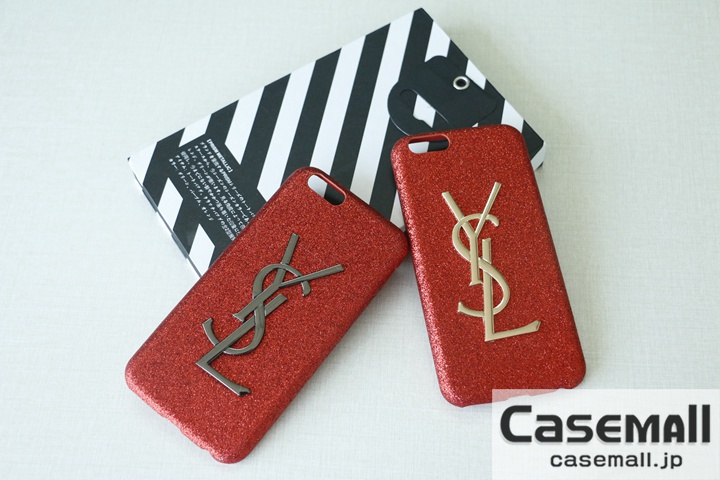 YSL iPhone8plus カバー 赤