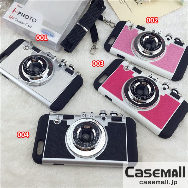 アミーゴ風 iphone7ケース 立体カメラ型