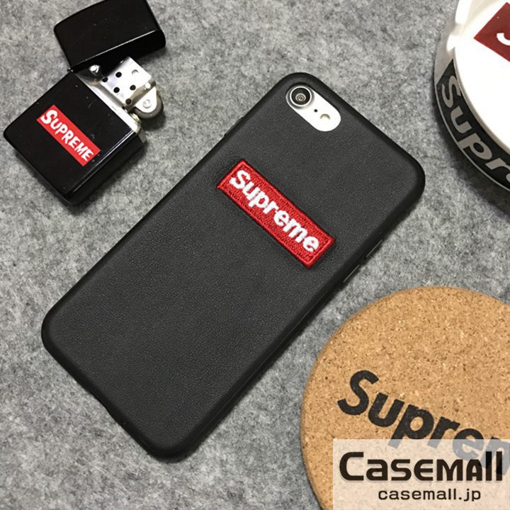 supreme iphone7plusケース ペア 刺繍ログ