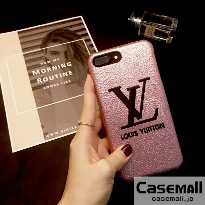 LV iphone8 カバー ジャケット型 ピンク