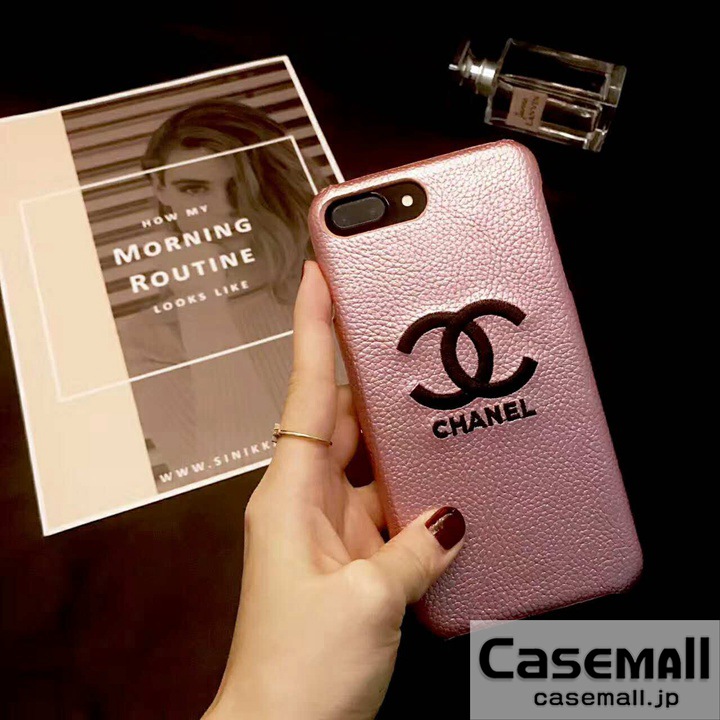 ジャケット型 iphone8 ケース CHANEL ピンク