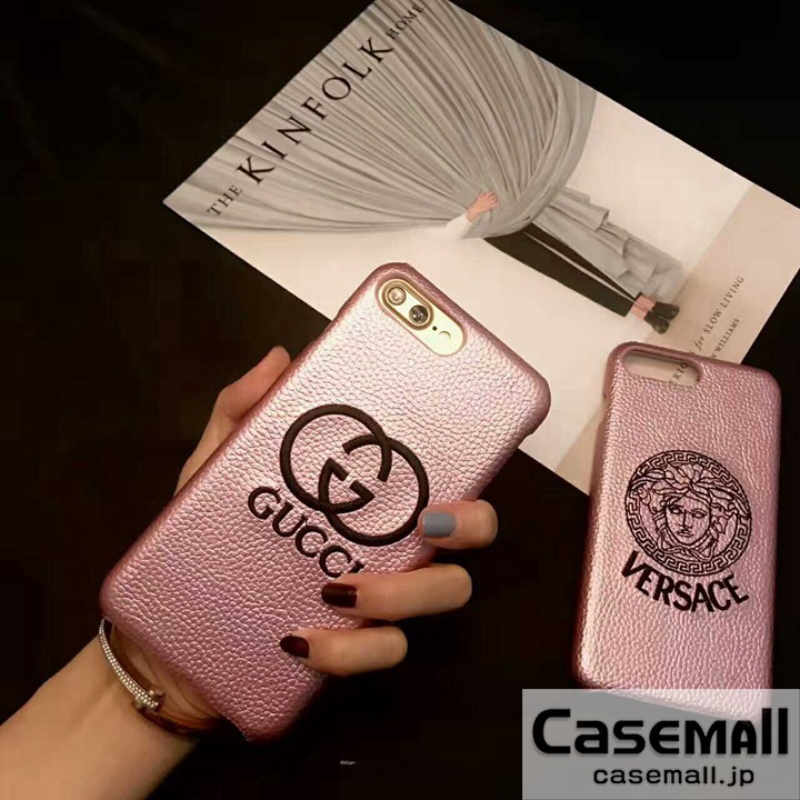 グッチ iphone8 ハードケース ピンク