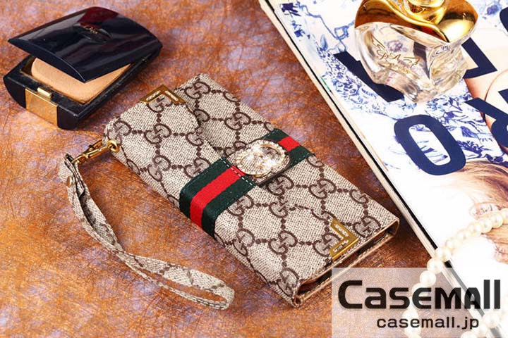 GUCCI iphone8/8plusケース 手帳型 三つ折り