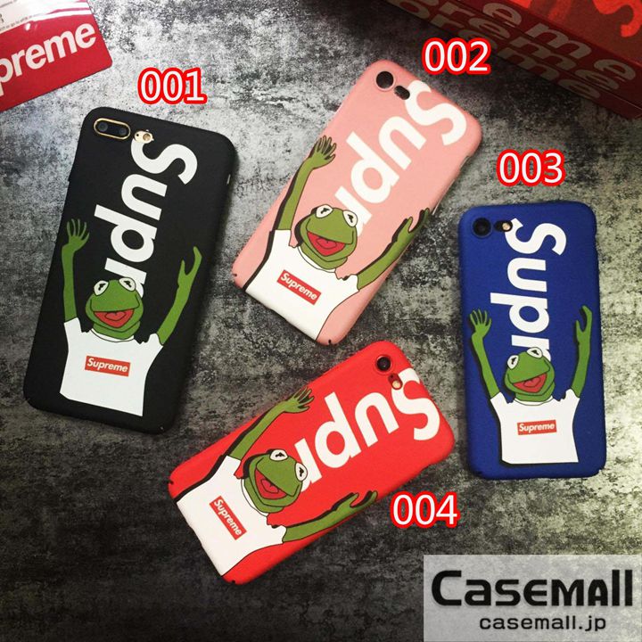 Supreme iphone8ケース カーミット