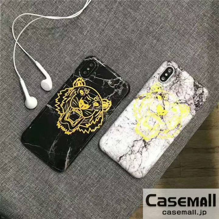 ケンゾー iPhoneX ケース 大理石柄