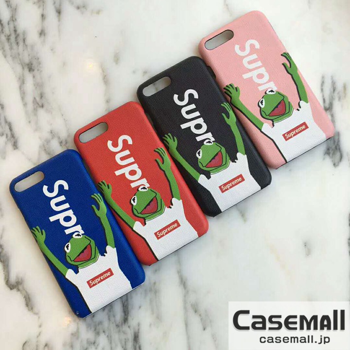 SUPREME カーミット iphonex/8ケース 可愛い