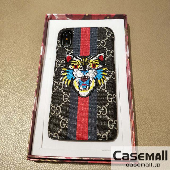 gucci iphone7ハードケース 刺繍風