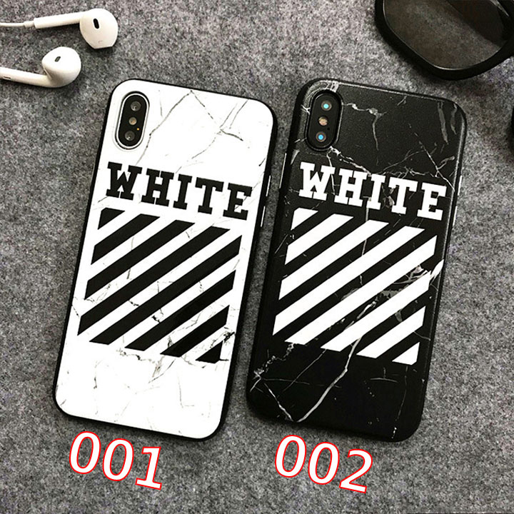 OFF-WHITE iPhoneXケース 大理石柄 カップル