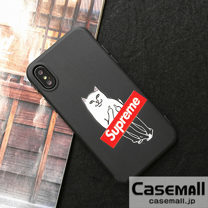 SUPREME リップンディップ iphone7ケース 猫