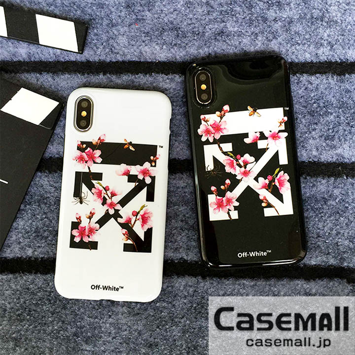 OFF-WHITE iPhonex ケース ペア 桜柄