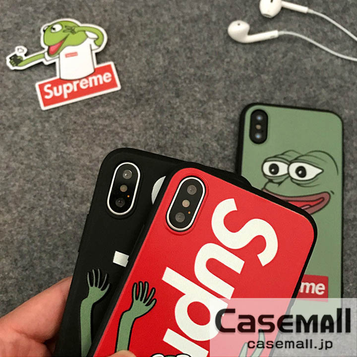 supreme iphonex ケース 蛙 可愛い