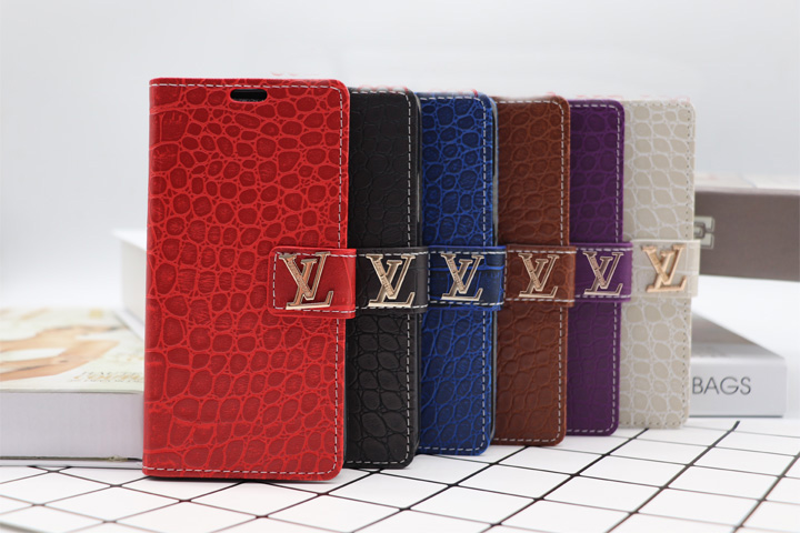 LV Galaxy S9/S9 PLUS ケース 手帳型 クロコダイル柄