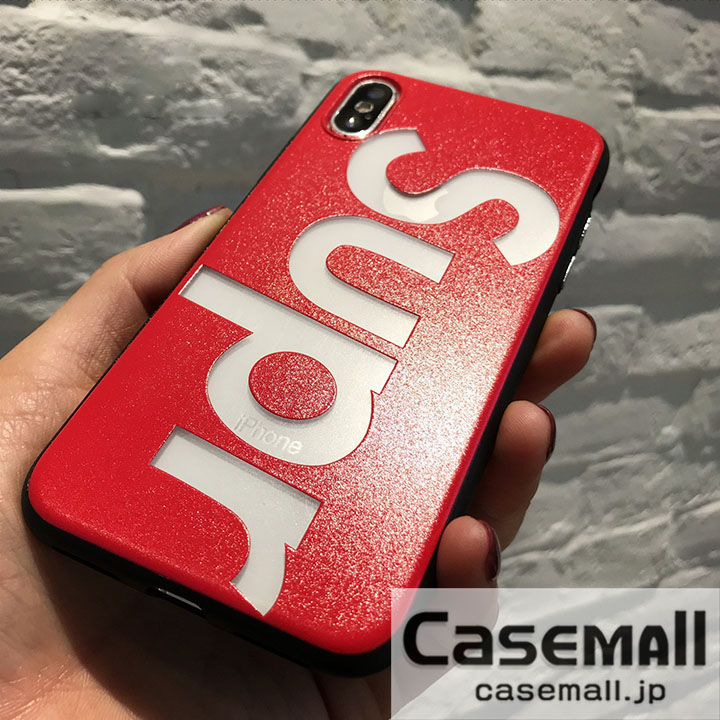 supreme iphone8 plusケース 透明