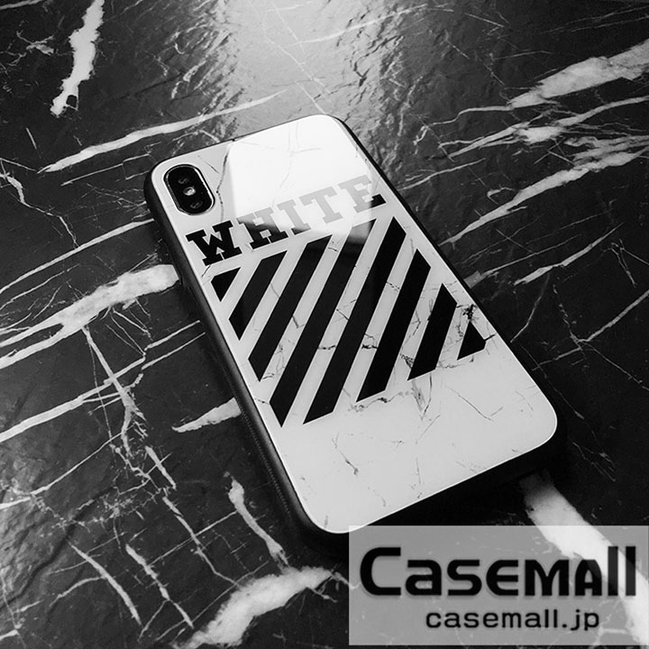 OFF WHITE iPhone8 ケース ガラス