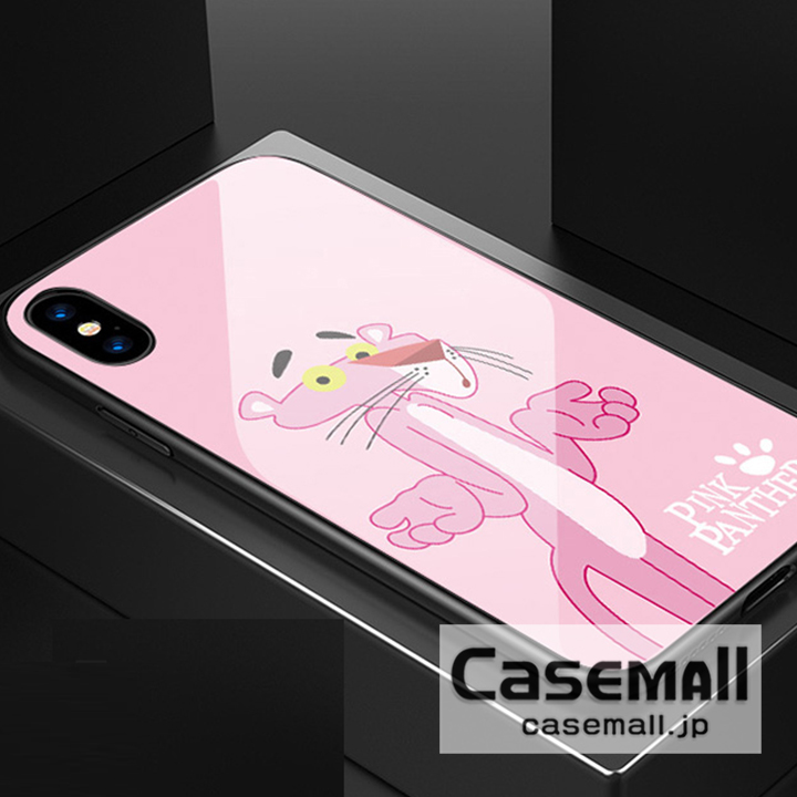 Pink Panther iPhoneXR ガラスケース 可愛い