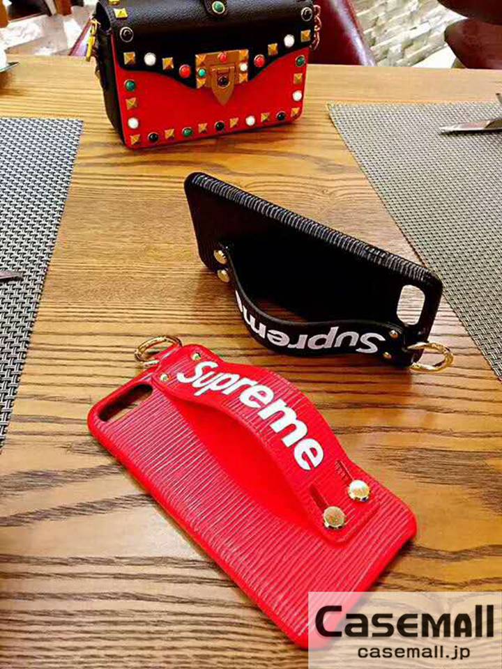 Supreme iphoneXケース ハンドベルト付き