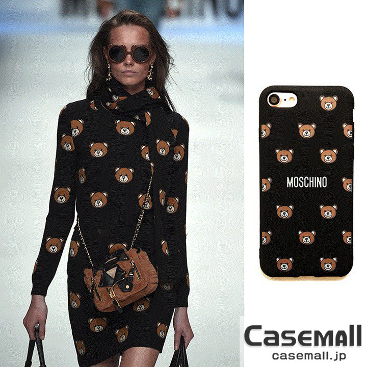 MOSCHINO iphone7PLUSケース くま