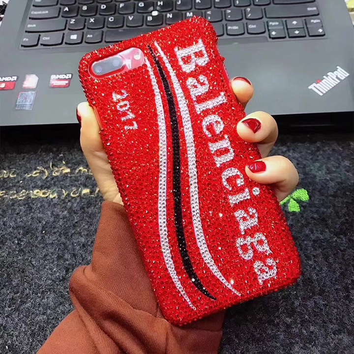 Balenciaga バレンシアガ iphoneXケース キラキラ レッド