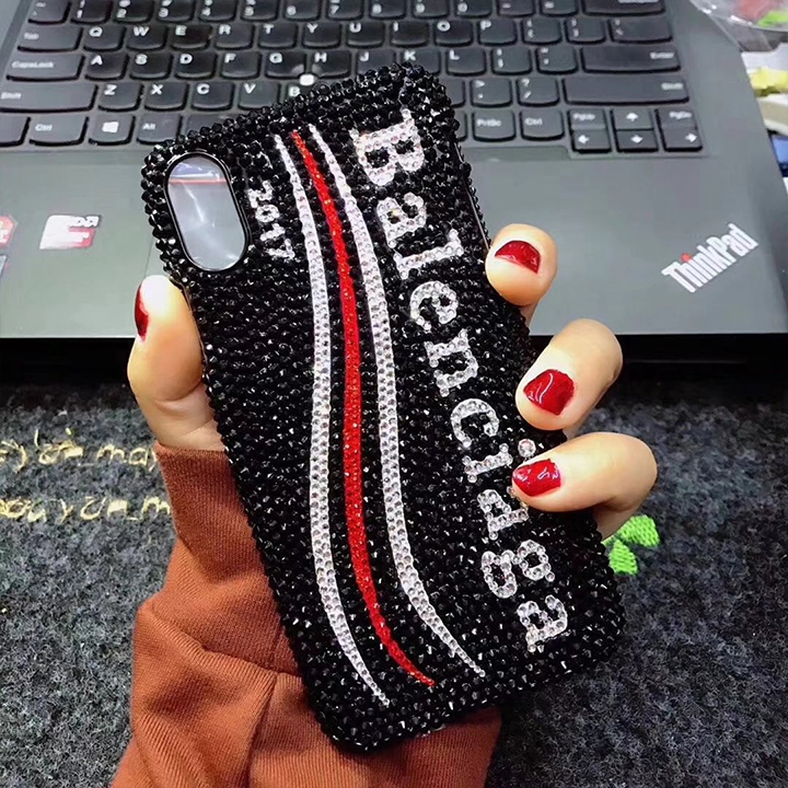 Balenciaga バレンシアガ iphone8ケース キラキラ ブラック