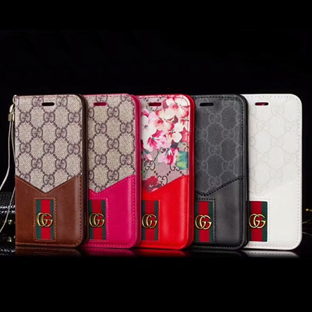 GUCCI iPhoneX/Xs ケース 手帳 スプライス