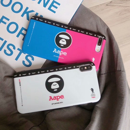 AAPE エーエイプ iPhoneXR ケース カップルスタイル 簡潔 爽やか