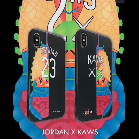 KAWS x Air jordan iPhonexs 保護カバー 個性的 iPhonexs max ケース パロディ