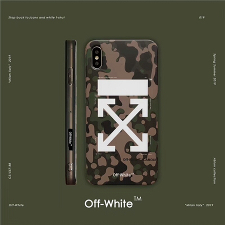 オフホワイト iPhone xr ケース 迷彩柄 off white iphonexs max ケース iphonexケース