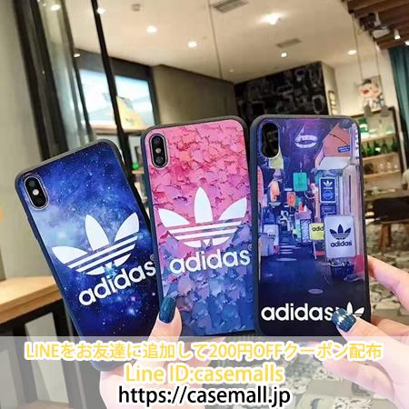 アディダス iphonexs max ケース Adidas 星空 花弁