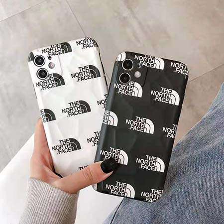 THE NORTH FACE iphone12ケース 黑 白 カップル用