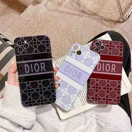 Dior 四角形イラスト絵柄アイフォン12pro max携帯カバー