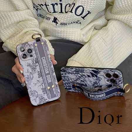 dior iphone13promax/13 手首ストラップ付き ケース