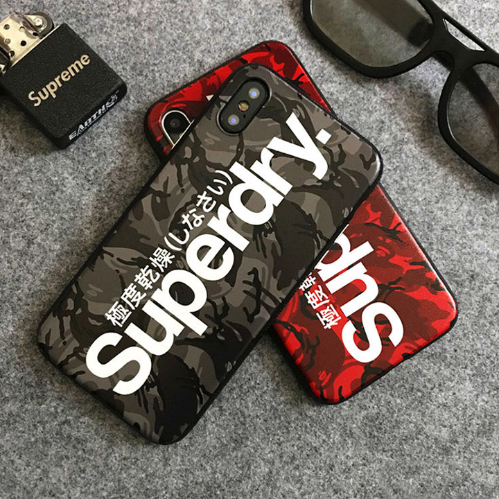 Superdry iphoneXケース 浮き彫り