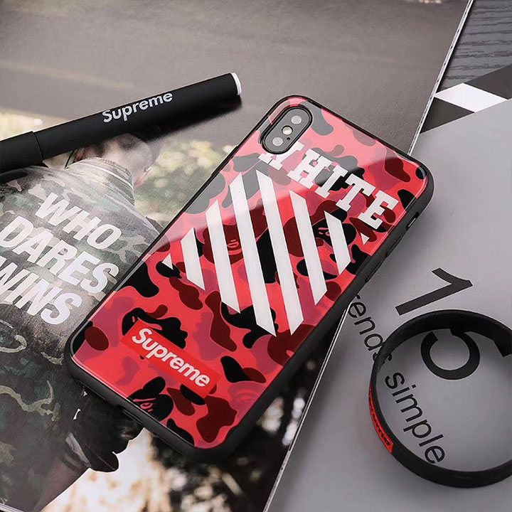 supreme off-white iphone7ケース ガラス