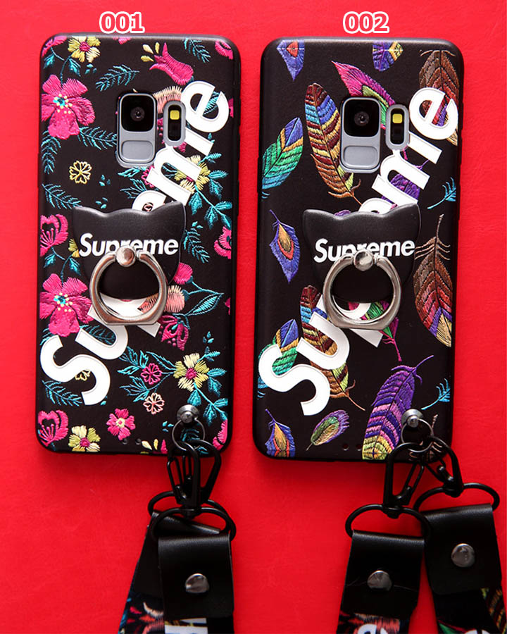 SUPREME Galaxy S9 ケース リングホルダー付き