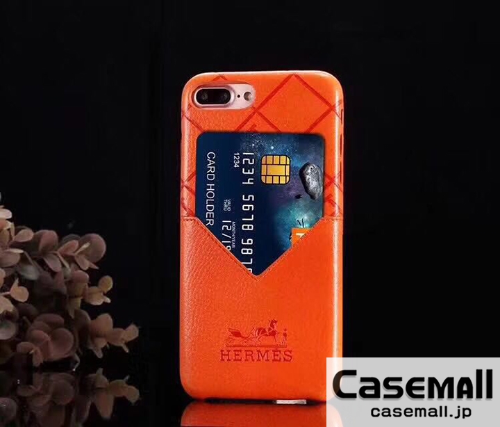 エルメス iPhone7PLUS ケース 背面 カード収納