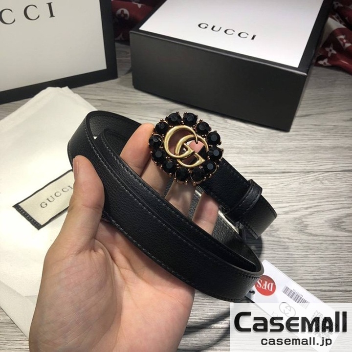 GUCCI レザーベルト レディース