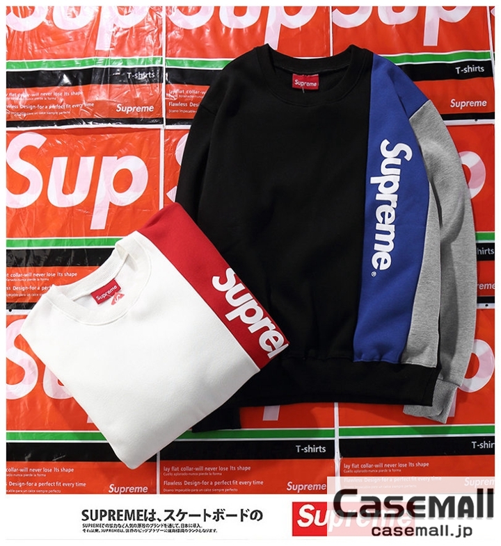 supreme スウェットパーカー スプライス