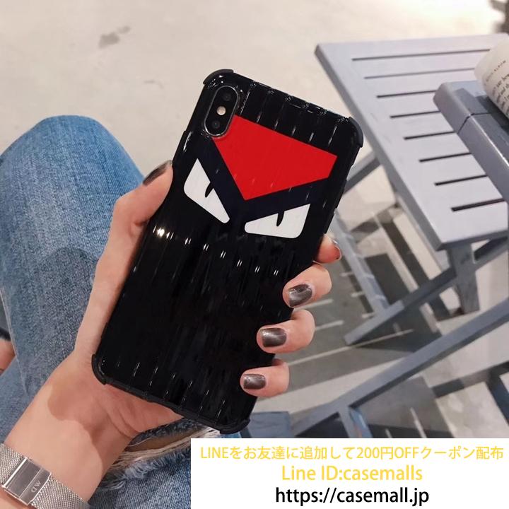 FENDI iphonexs max ケース 縦紋