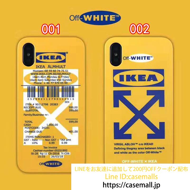 オフホワイト アイフォンXs Max ケース 黄色