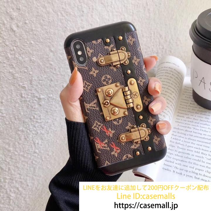 iphonexケース ダミエ レザー製