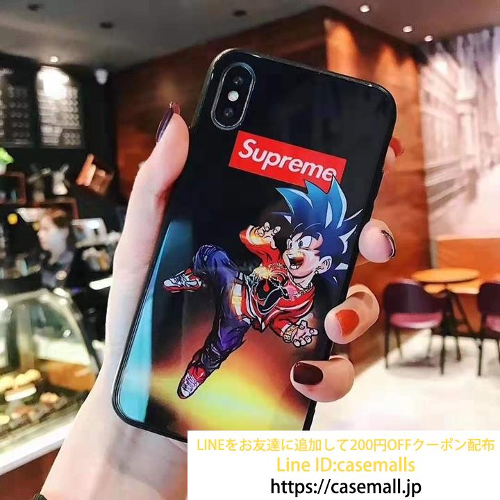 iPhoneXS MAX カバー Supreme アニメキャラクター