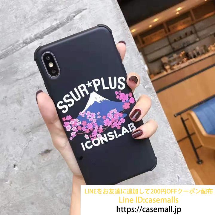 富士山 桜柄 簡潔風 携帯ケース