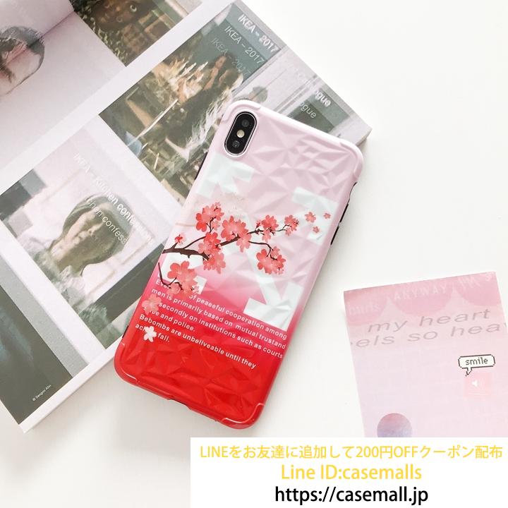 OFF-WHITE iPhone11pro カバー ブランド 梅花