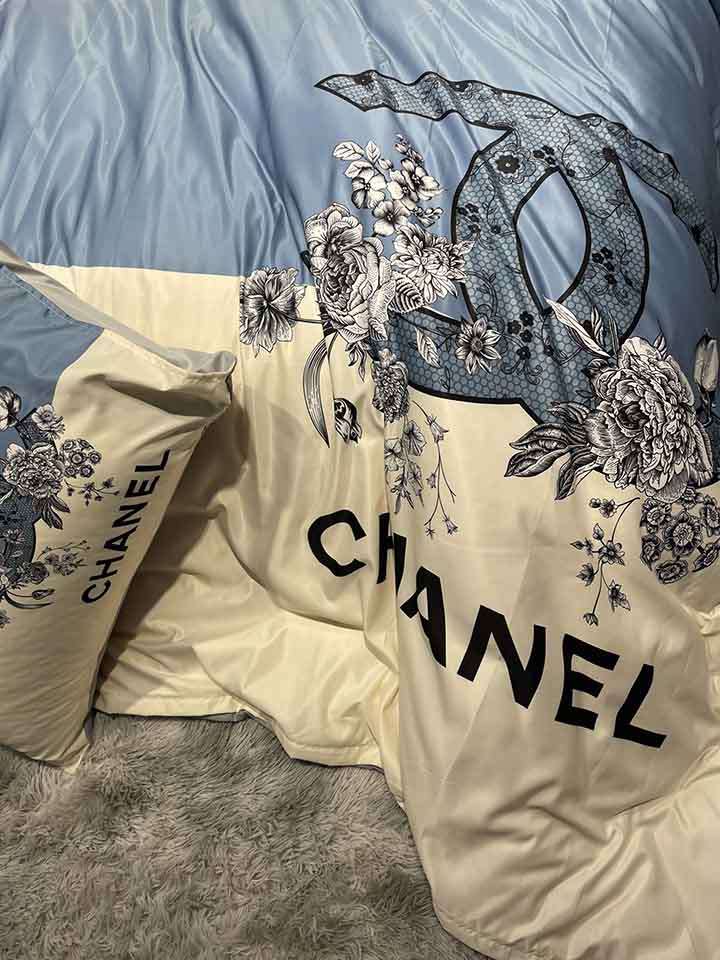 Chanel ベッドカバー シルクフロス